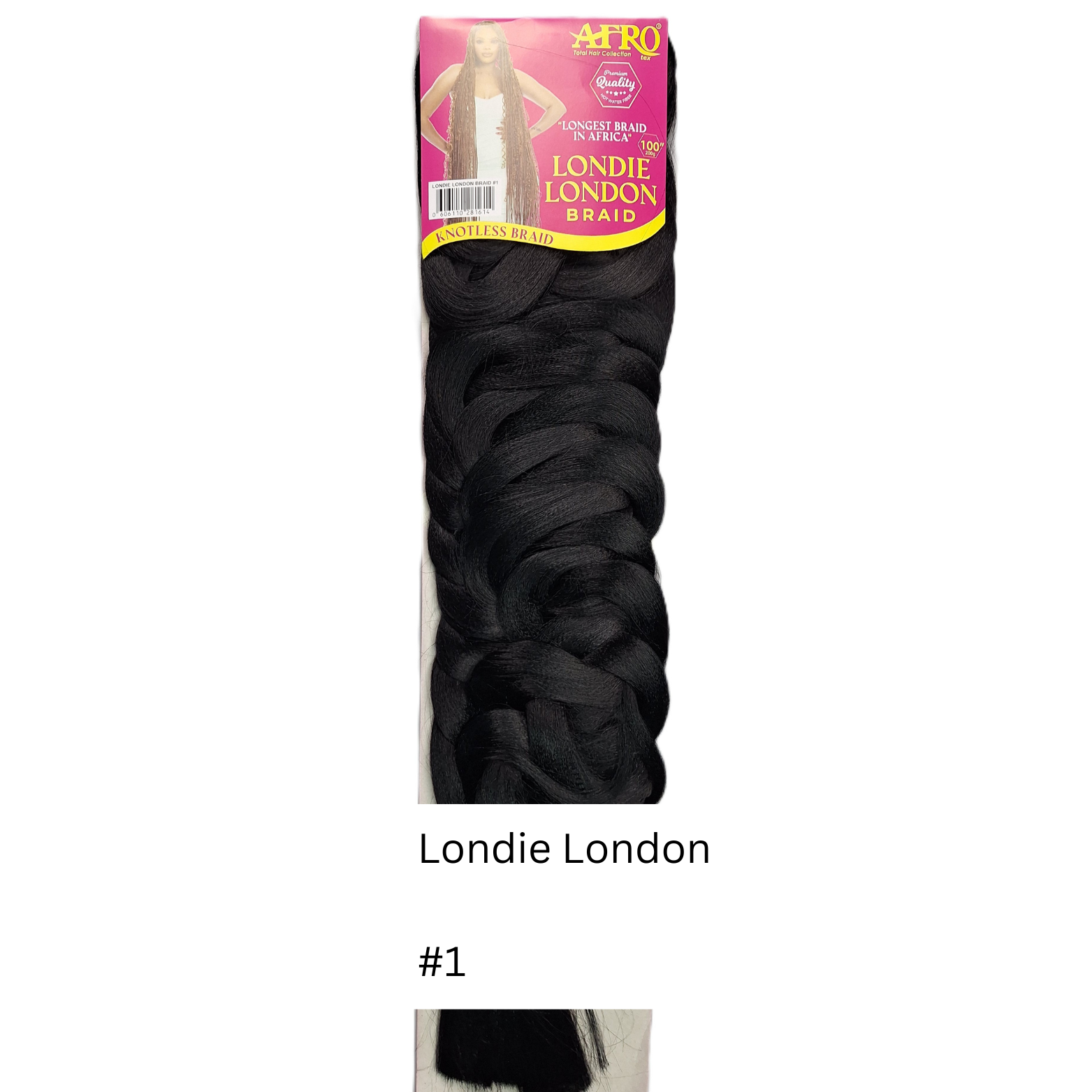 Londie London Braid 100'' | Tangle Free and Soft Touching | HO