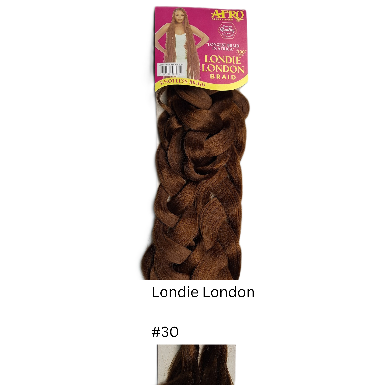 Londie London Braid 100'' | Tangle Free and Soft Touching | HO