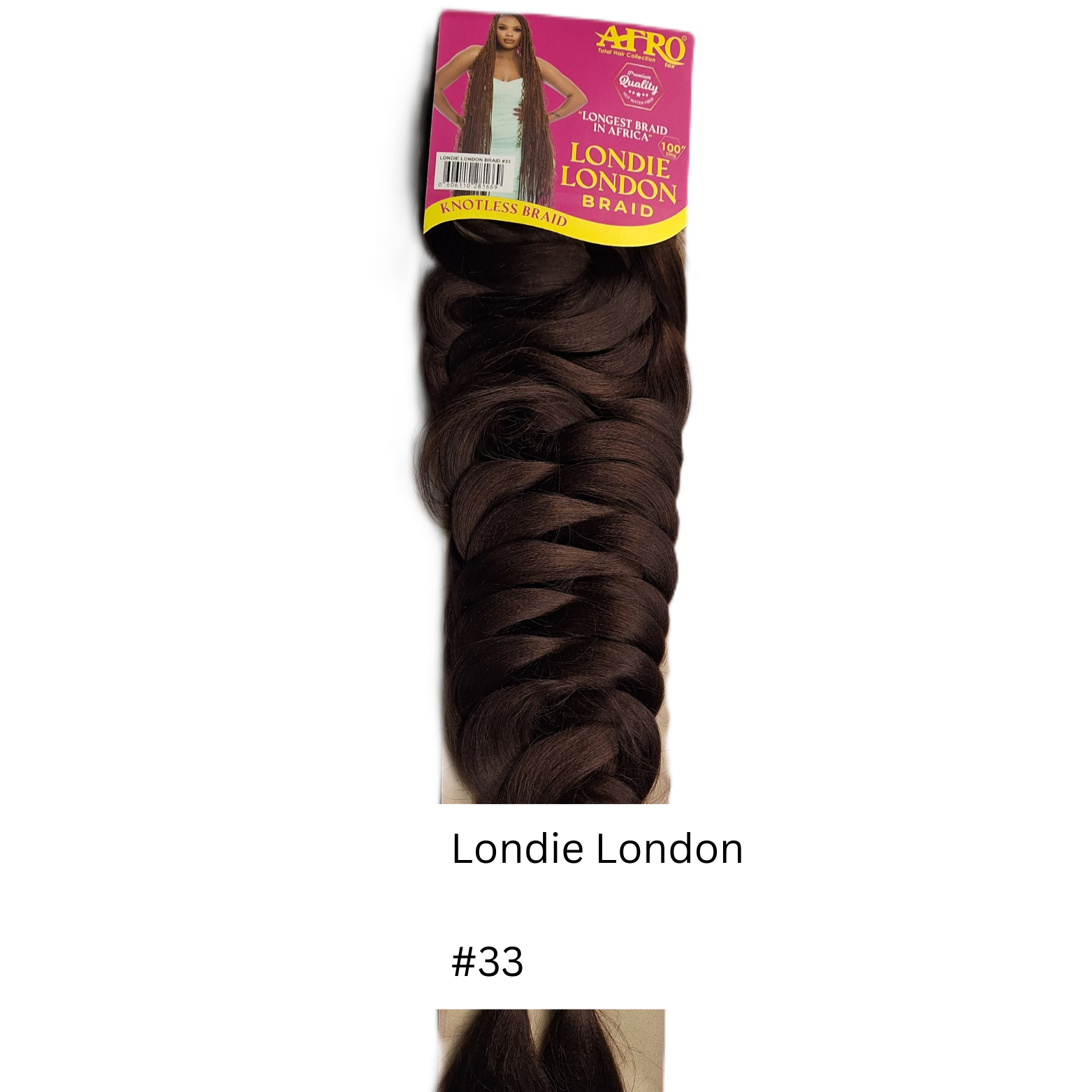 Londie London Braid 100'' | Tangle Free and Soft Touching | HO