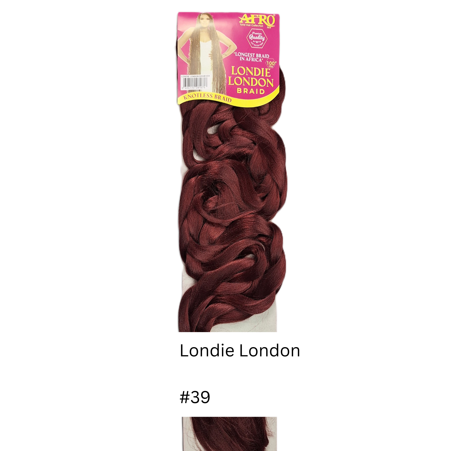 Londie London Braid 100'' | Tangle Free and Soft Touching | HO